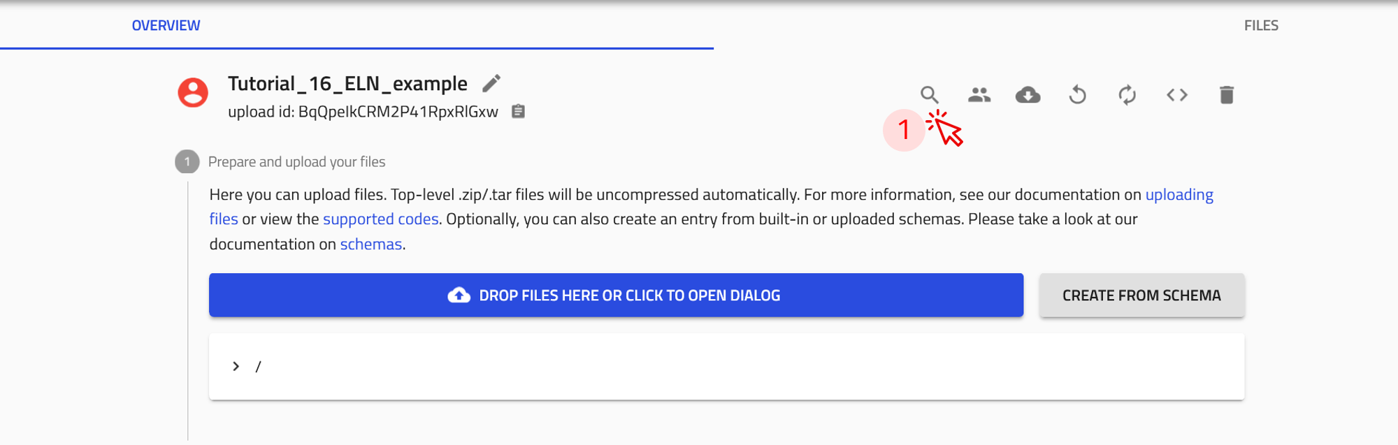 screenshot of step 1